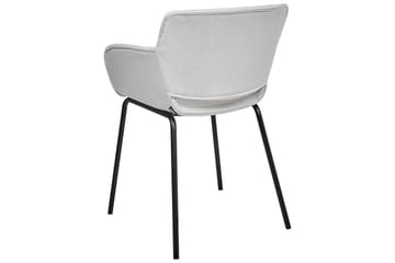 Set med 2 matstolar Axtel - Grå, svart - Möbler - Fåtölj & stolar - Matstol & köksstol