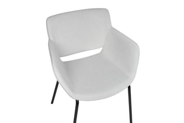 Set med 2 matstolar Axtel - Grå, svart - Möbler - Fåtölj & stolar - Matstol & köksstol