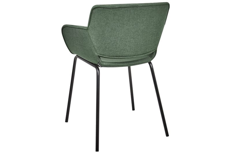 Set med 2 matstolar Axtel - Grön, Svart - Möbler - Fåtölj & stolar - Matstol & köksstol