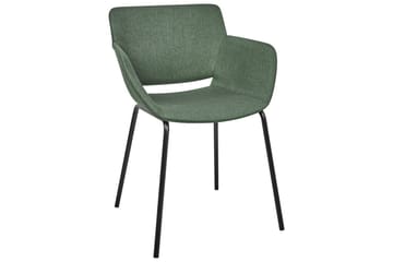 Set med 2 matstolar Axtel - Grön, Svart - Möbler - Fåtölj & stolar - Matstol & köksstol