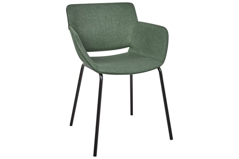 Set med 2 matstolar Axtel - Grön, Svart - Möbler - Fåtölj & stolar - Matstol & köksstol