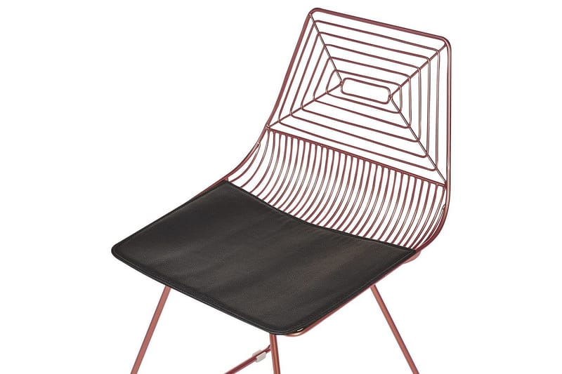 Set med 2 matstolar Beatty - Rosa guld, svart - Möbler - Fåtölj & stolar - Matstol & köksstol