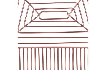 Set med 2 matstolar Beatty - Rosa guld, svart - Möbler - Fåtölj & stolar - Matstol & köksstol