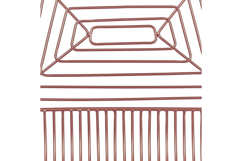 Set med 2 matstolar Beatty - Rosa guld, svart - Möbler - Fåtölj & stolar - Matstol & köksstol