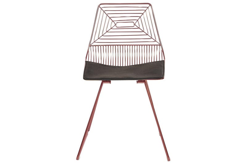 Set med 2 matstolar Beatty - Rosa guld, svart - Möbler - Fåtölj & stolar - Matstol & köksstol