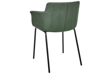 Set med 2 matstolar Belfield - Grön, Svart - Möbler - Fåtölj & stolar - Matstol & köksstol