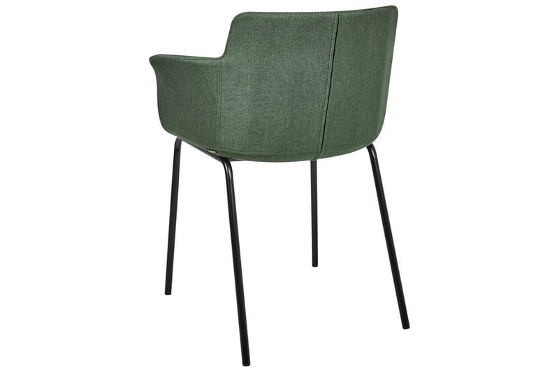 Set med 2 matstolar Belfield - Grön, Svart - Möbler - Fåtölj & stolar - Matstol & köksstol