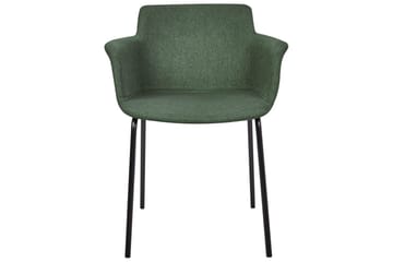 Set med 2 matstolar Belfield - Grön, Svart - Möbler - Fåtölj & stolar - Matstol & köksstol