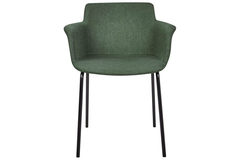 Set med 2 matstolar Belfield - Grön, Svart - Möbler - Fåtölj & stolar - Matstol & köksstol