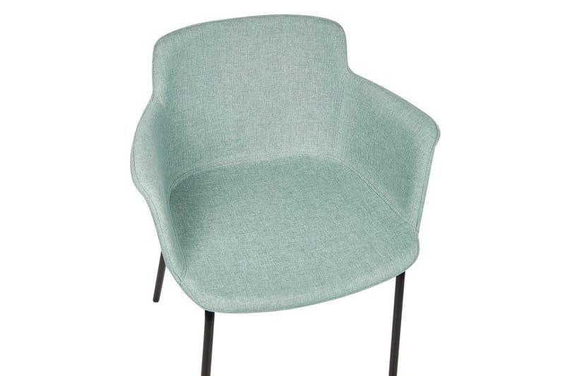 Set med 2 matstolar Belfield - Mintgrön, Svart - Möbler - Fåtölj & stolar - Matstol & köksstol