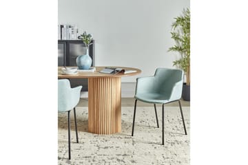 Set med 2 matstolar Belfield - Mintgrön, Svart - Möbler - Fåtölj & stolar - Matstol & köksstol