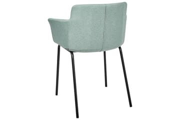 Set med 2 matstolar Belfield - Mintgrön, Svart - Möbler - Fåtölj & stolar - Matstol & köksstol