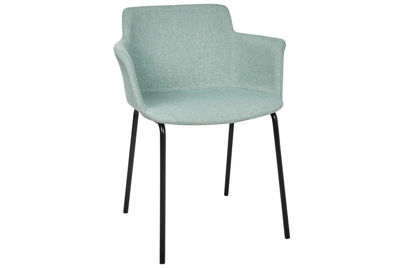 Set med 2 matstolar Belfield - Mintgrön, Svart - Möbler - Fåtölj & stolar - Matstol & köksstol