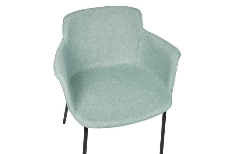 Set med 2 matstolar Belfield - Mintgrön, Svart - Möbler - Fåtölj & stolar - Matstol & köksstol