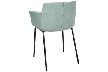 Set med 2 matstolar Belfield - Mintgrön, Svart - Möbler - Fåtölj & stolar - Matstol & köksstol