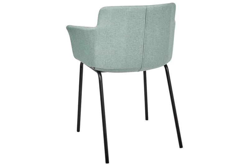 Set med 2 matstolar Belfield - Mintgrön, Svart - Möbler - Fåtölj & stolar - Matstol & köksstol