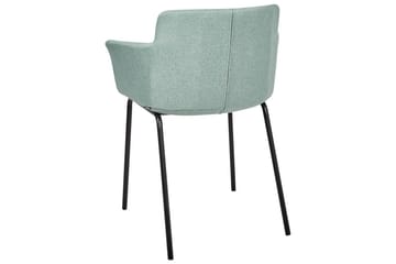 Set med 2 matstolar Belfield - Mintgrön, Svart - Möbler - Fåtölj & stolar - Matstol & köksstol