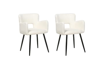 Set med 2 matstolar Bouclé Sanilac - Möbler - Fåtölj & stolar - Matstol & köksstol