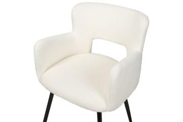 Set med 2 matstolar Bouclé Sanilac - Möbler - Fåtölj & stolar - Matstol & köksstol