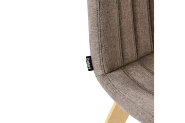 Set med 2 matstolar Calgary - Brunt, ljust trä - Möbler - Fåtölj & stolar - Matstol & köksstol