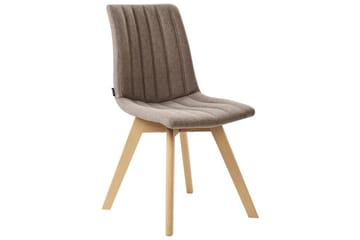 Set med 2 matstolar Calgary - Brunt, ljust trä - Möbler - Fåtölj & stolar - Matstol & köksstol