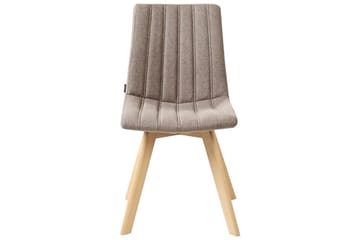 Set med 2 matstolar Calgary - Brunt, ljust trä - Möbler - Fåtölj & stolar - Matstol & köksstol