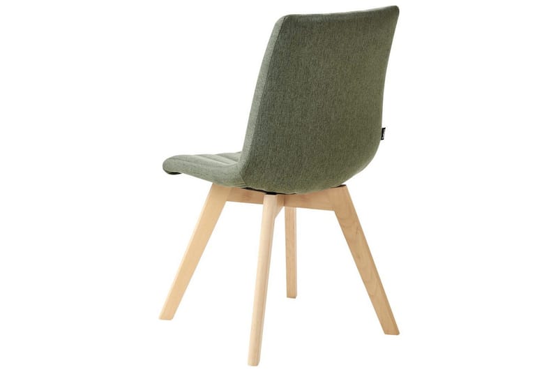 Set med 2 matstolar Calgary - Grönt, ljust trä - Möbler - Fåtölj & stolar - Matstol & köksstol