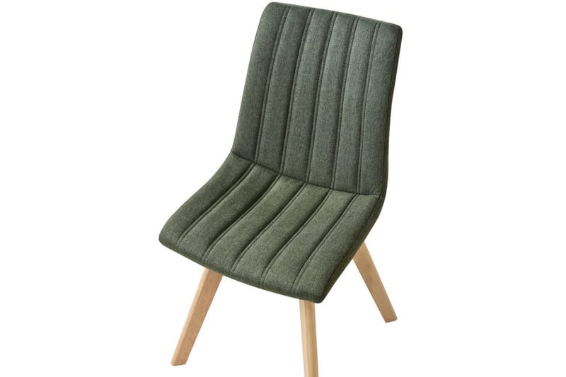 Set med 2 matstolar Calgary - Grönt, ljust trä - Möbler - Fåtölj & stolar - Matstol & köksstol