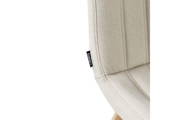 Set med 2 matstolar Calgary - Vit, ljust trä - Möbler - Fåtölj & stolar - Matstol & köksstol