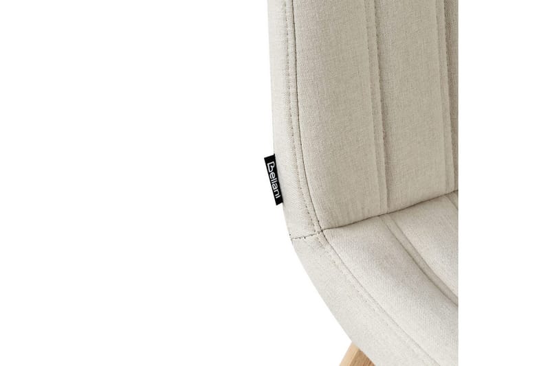 Set med 2 matstolar Calgary - Vit, ljust trä - Möbler - Fåtölj & stolar - Matstol & köksstol