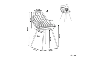 Set med 2 matstolar Canton ll - Möbler - Fåtölj & stolar - Matstol & köksstol
