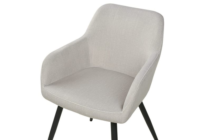 Set med 2 matstolar Casmalia - Beige, svart - Möbler - Fåtölj & stolar - Matstol & köksstol