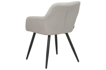 Set med 2 matstolar Casmalia - Beige, svart - Möbler - Fåtölj & stolar - Matstol & köksstol