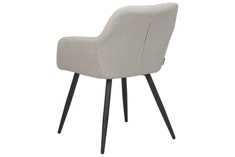 Set med 2 matstolar Casmalia - Beige, svart - Möbler - Fåtölj & stolar - Matstol & köksstol