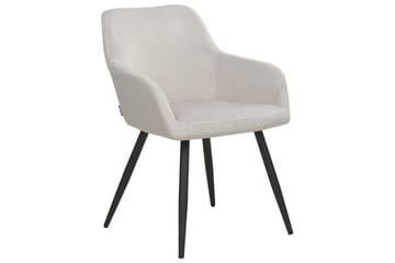 Set med 2 matstolar Casmalia - Beige, svart - Möbler - Fåtölj & stolar - Matstol & köksstol