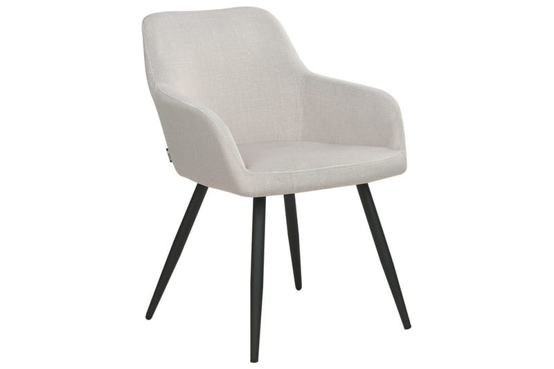Set med 2 matstolar Casmalia - Beige, svart - Möbler - Fåtölj & stolar - Matstol & köksstol