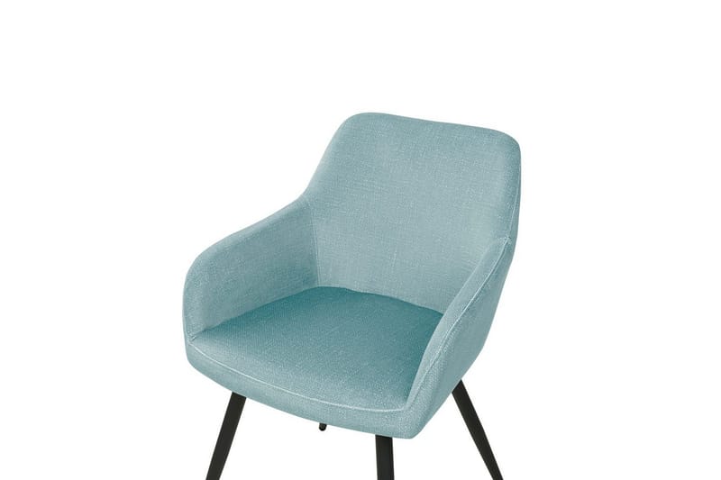 Set med 2 matstolar Casmalia - Blå, Svart - Möbler - Fåtölj & stolar - Matstol & köksstol