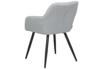 Set med 2 matstolar Casmalia - Grå, svart - Möbler - Fåtölj & stolar - Matstol & köksstol