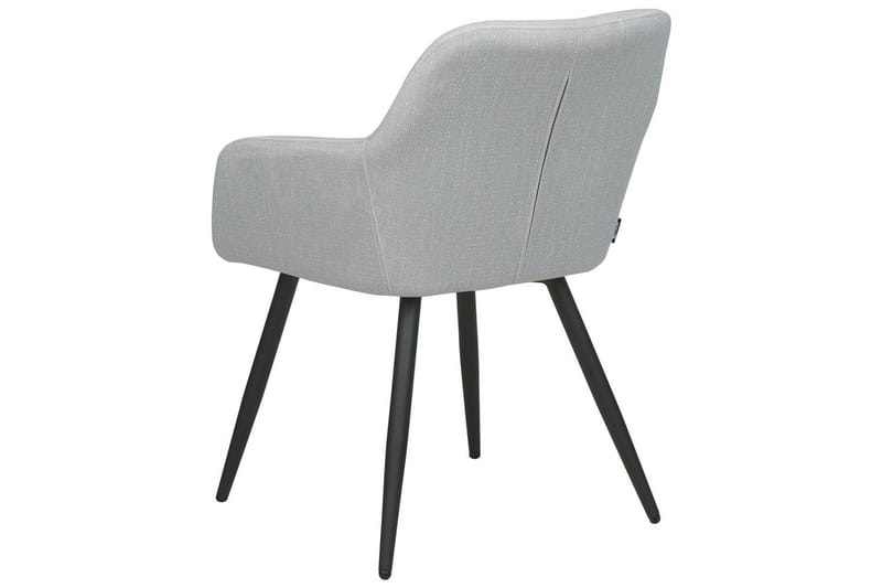 Set med 2 matstolar Casmalia - Grå, svart - Möbler - Fåtölj & stolar - Matstol & köksstol