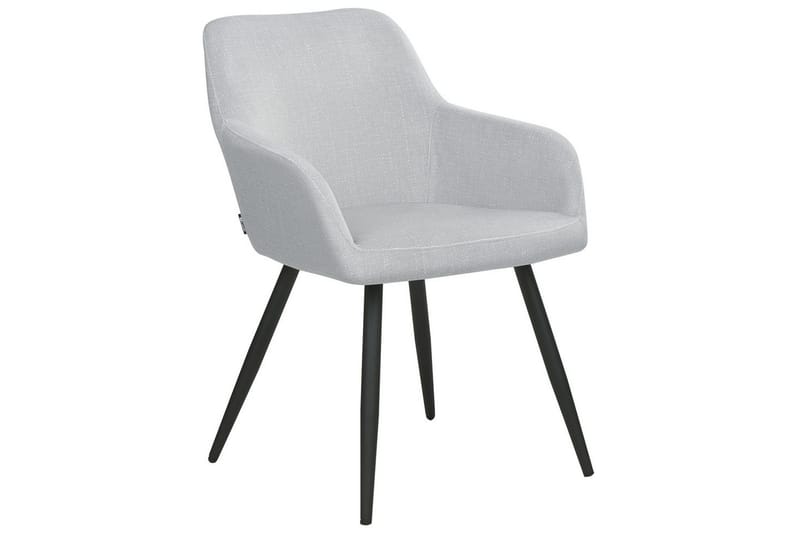 Set med 2 matstolar Casmalia - Grå, svart - Möbler - Fåtölj & stolar - Matstol & köksstol