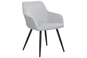 Set med 2 matstolar Casmalia - Grå, svart - Möbler - Fåtölj & stolar - Matstol & köksstol