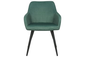 Set med 2 matstolar Casmalia - Grön, Svart - Möbler - Fåtölj & stolar - Matstol & köksstol