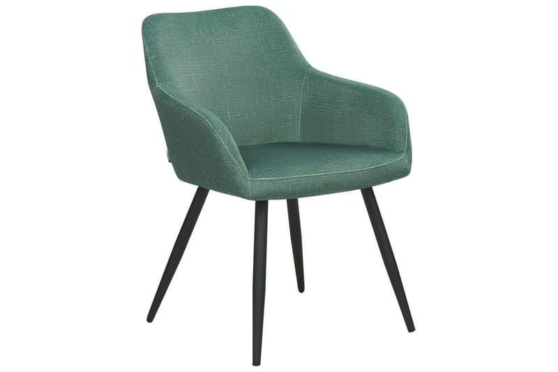 Set med 2 matstolar Casmalia - Grön, Svart - Möbler - Fåtölj & stolar - Matstol & köksstol