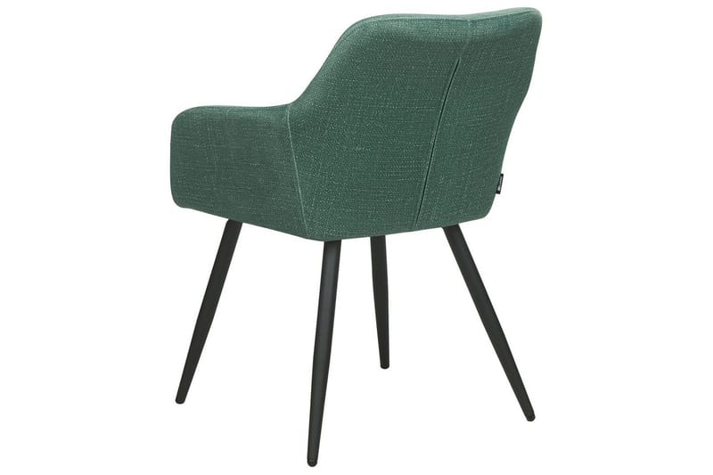 Set med 2 matstolar Casmalia - Grön, Svart - Möbler - Fåtölj & stolar - Matstol & köksstol