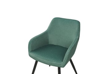 Set med 2 matstolar Casmalia - Grön, Svart - Möbler - Fåtölj & stolar - Matstol & köksstol