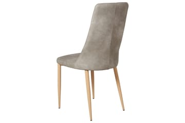 Set med 2 matstolar Clayton - Grå, ljust trä - Möbler - Fåtölj & stolar - Matstol & köksstol