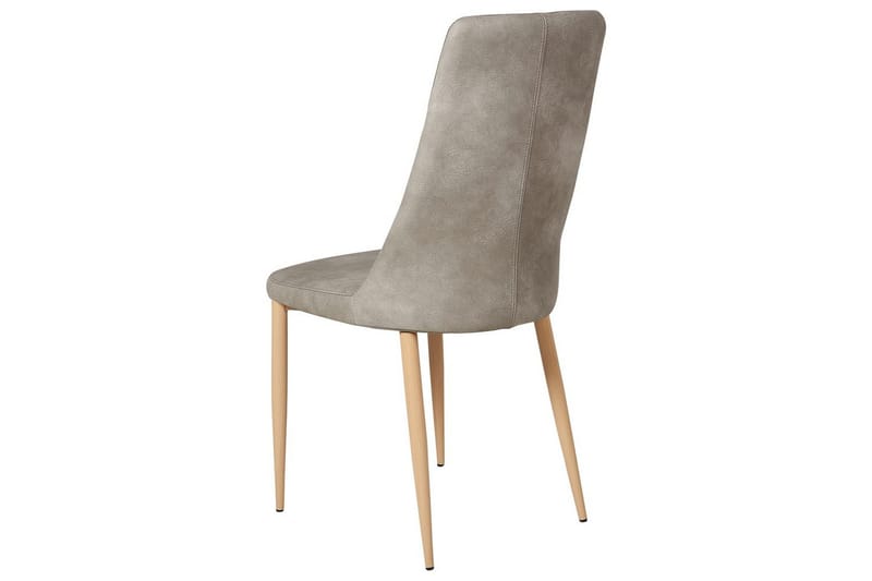 Set med 2 matstolar Clayton - Grå, ljust trä - Möbler - Fåtölj & stolar - Matstol & köksstol