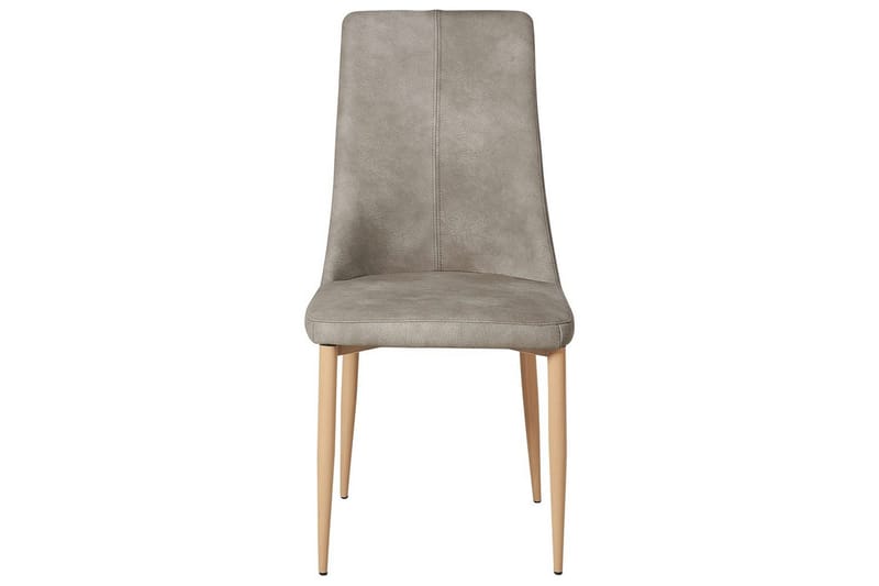 Set med 2 matstolar Clayton - Grå, ljust trä - Möbler - Fåtölj & stolar - Matstol & köksstol