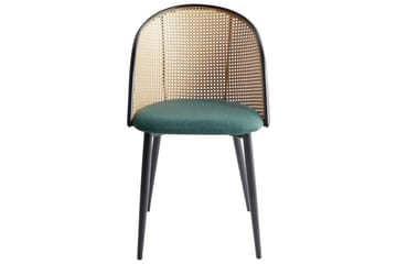 Set med 2 matstolar Cornell - Grönt, svart, ljust trä - Möbler - Fåtölj & stolar - Matstol & köksstol