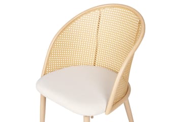 Set med 2 matstolar Cornell - Ljus trä, beige - Möbler - Fåtölj & stolar - Matstol & köksstol